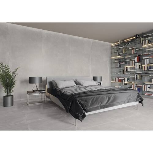 Керамограніт Cerrad Gres Modern Concrete Silver Rect 79,7х159,7 см, фото 4