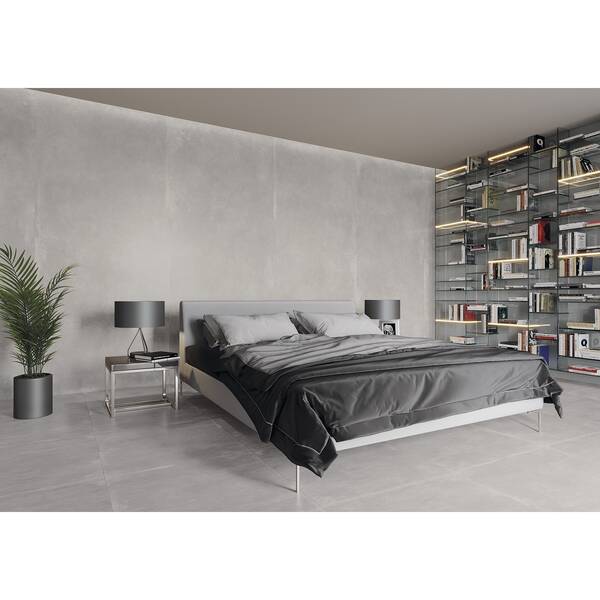 Керамограніт Cerrad Gres Modern Concrete Silver Rect 79,7х159,7 см, фото 4