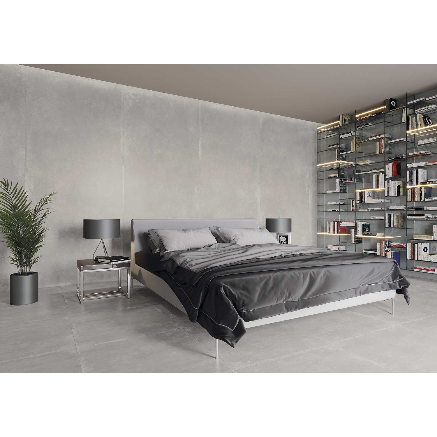 GRES MODERN CONCRETE SILVER RECT (1 сорт)