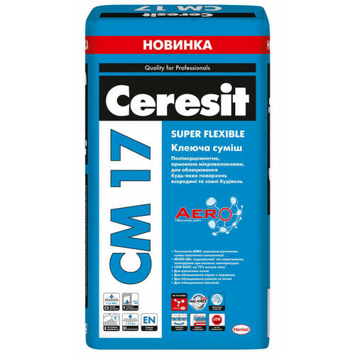 Клей для плитки Ceresit СМ-17 Flex 25 кг, фото 1