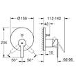 Змішувач прихованого монтажу для ванни/душу Grohe Lineare 24064DC1, фото 3