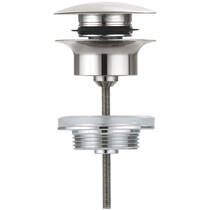 Донный клапан для раковины Grohe 65807DC0 клик-клак, суперсталь, фото №2