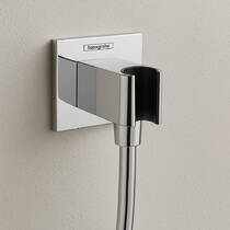 Шлангове підключення Hansgrohe FixFit E 26889000 з тримачем для душу, хром, фото №1