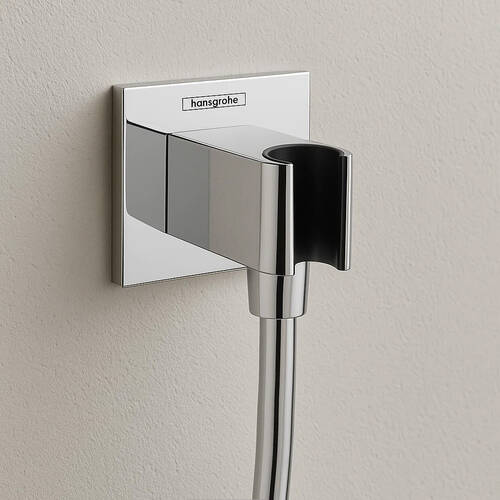 Шланговое подключение Hansgrohe FixFit E 26889000 с держателем для душа, хром, фото 1