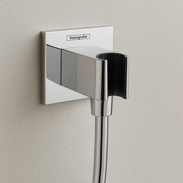 Шланговое подключение Hansgrohe FixFit E 26889000 с держателем для душа, хром, фото 1