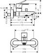 Змішувач для ванни Hansgrohe Rebris S 72440000, фото 2