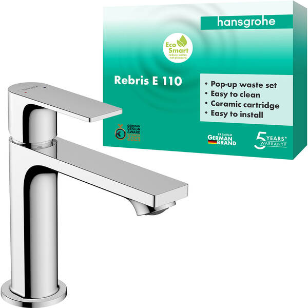 Змішувач для раковини Hansgrohe Rebris E 72557000, фото 3