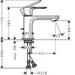 Змішувач для раковини Hansgrohe Rebris S 72510000, фото 2