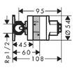 Прихована частина для гігієнічного душу Hansgrohe 29235180, фото 2