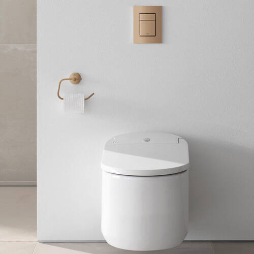 Тримач для туалетного паперу Grohe Essentials 40689DL1 теплий захід сонця (брашоване рожеве золото), фото 4