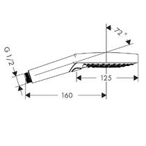 Ручной душ Hansgrohe Raindance Select S 26014140 120 3jet бронза, фото №2