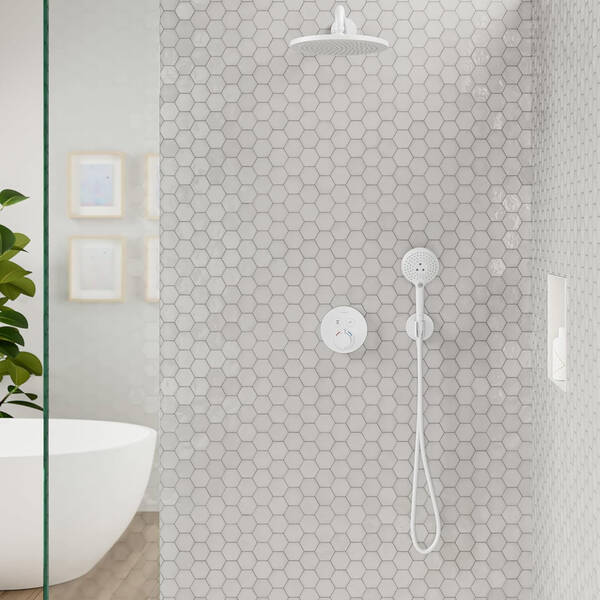 Шлангове підключення Hansgrohe Fixfit S 26888700 з тримачем, білий матовий, фото 3