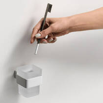 Склянка для зубних щіток Liberta FLOW white білий, фото №1