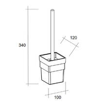Щетка для унитаза Liberta FLOW white белый, фото №3
