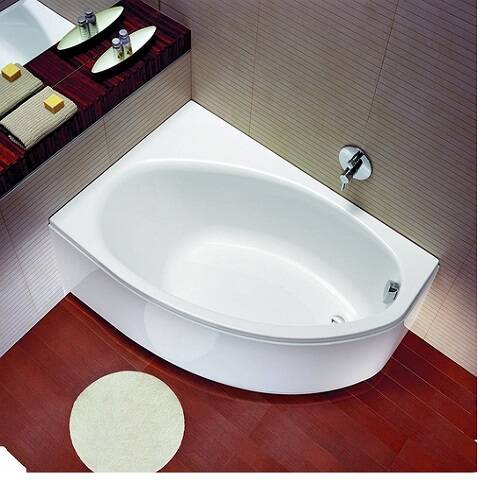 Ванна акрилова KOLO Elipso XWA0661000 асиметрична ліва 160x100 см з ніжками, фото 2