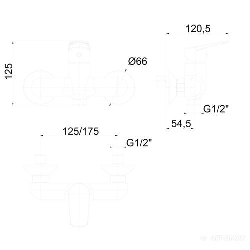 Смеситель для душа Primera Tempo 10140018, фото 2