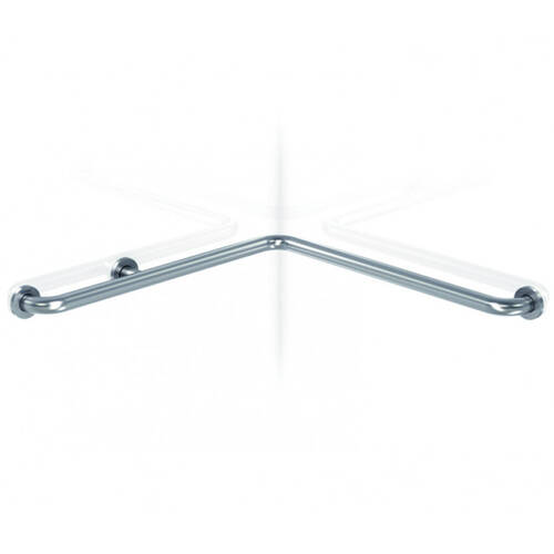 Поручень Genwec GW11 18 04 01 700х700 мм угловой, матовая нержавеющая сталь, фото 1