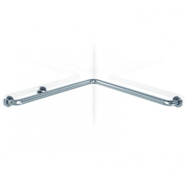 Поручень Genwec GW11 18 04 01 700х700 мм угловой, матовая нержавеющая сталь, фото 1