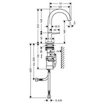Змішувач для раковини Axor One 48010340 хром чорний матовий, фото №2