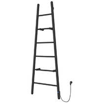 Полотенцесушитель электрический Instal Projekt Escada ESCE1-60/160C31 1600х600 мм с круглым сечением, черный мат 160 Вт, фото №2