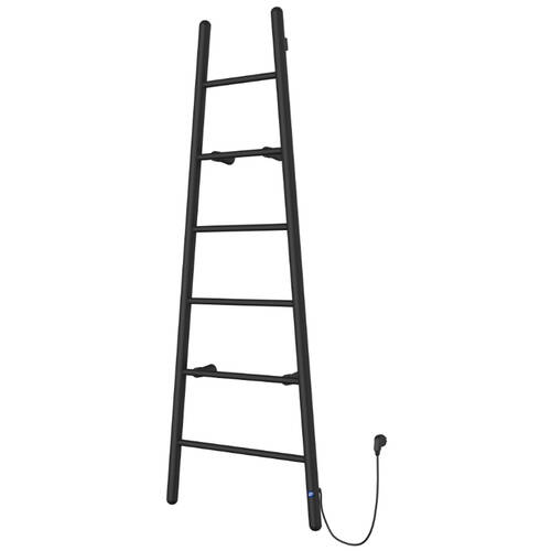 Полотенцесушитель электрический Instal Projekt Escada ESCE1-60/160C31 1600х600 мм с круглым сечением, черный мат 160 Вт, фото 2