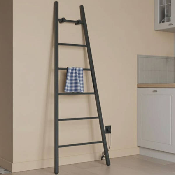 Полотенцесушитель электрический Instal Projekt Escada ESCE2-60/160C31 1600х600 мм черный мат 160 Вт, фото 4