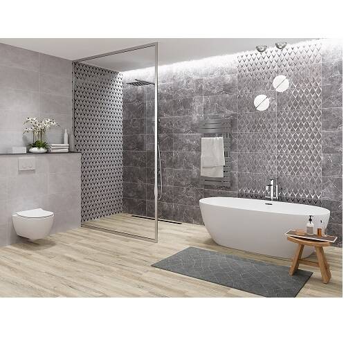 Плитка Opoczno Teneza Grey Glossy 29,7х60см, фото 2