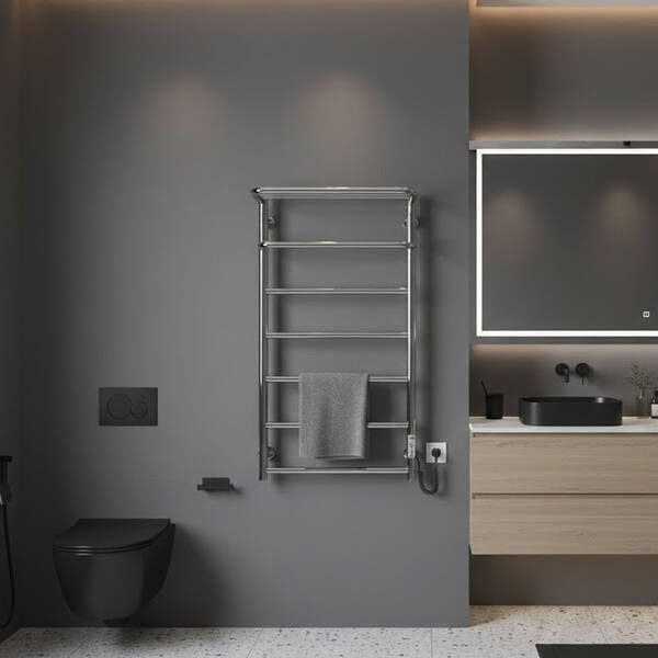 Рушникосушарка електрична Mario Hotel-І 800х530/240 TR К 810х520 мм хром 95 Вт, фото 1