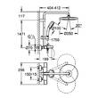 Душова система Grohe Tempesta Cosmopolitan 26672000 з термостатом хром, фото 4