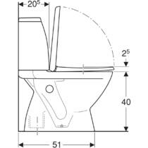Унітаз-компакт KOLO Runa L89206200 з сидінням з кришкою Duroplast, soft-close, фото №5