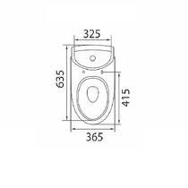 Унитаз-компакт KOLO Runa L89206200 с сиденьем с крышкой Duroplast, soft-close, фото №3