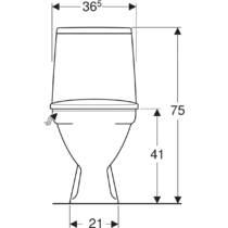 Унітаз-компакт KOLO Runa L89206200 з сидінням з кришкою Duroplast, soft-close, фото №4