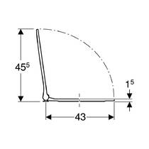 Кришка для унітаза Geberit Smyle Square 500.688.01.1 Soft Close білий, фото №4