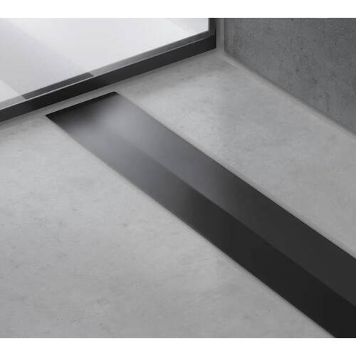 Решітка для душового каналу Hansgrohe RainDrain Flex 56043670 чорний матовий 700 мм, фото 4