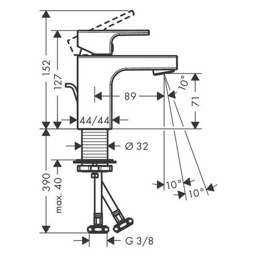 Змішувач для раковини Hansgrohe Vernis Shape 71560000, фото 2