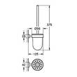 Щетка для унитаза Grohe Essentials Cube 40513DC1 с держателем, суперсталь, фото 2