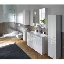 Тумба для раковины Geberit Selnova Square 501.208.00.1 подвесная 80 см белый глянец, фото №6