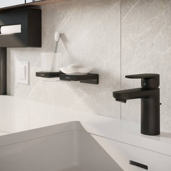 Мильниця Hansgrohe AddStoris 41746670 з тримачем чорний матовий, фото 3