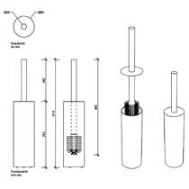 Щітка для унітаза Decor Walther Bar SBG 0856876 сталевий, фото №2
