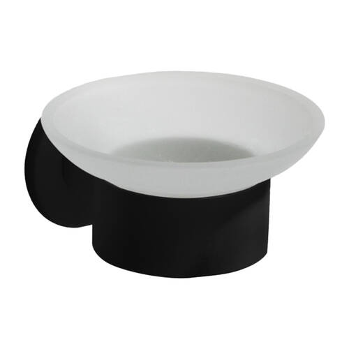 Мыльница Liberta Roll Black с держателем, черный матовый, фото 1