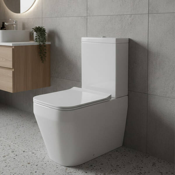 Унітаз-компакт Devit Optima 3110140 безобідковий  з кришкою Soft-Close, фото 1