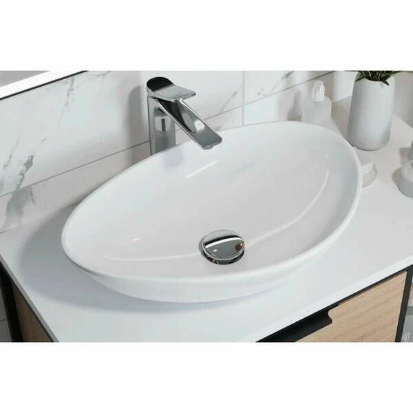 Раковина Cersanit Moduo CCWT1000706401 56,5х36,5 см на столешницу, фото 3