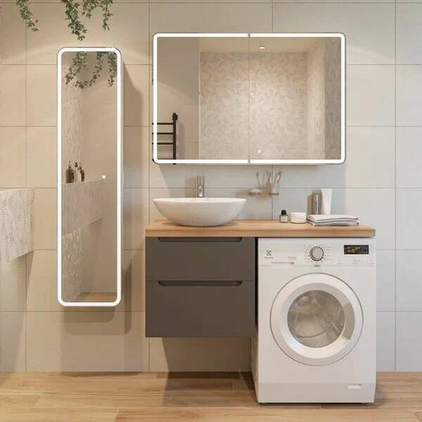 Раковина Cersanit Moduo CCWT1000706401 56,5х36,5 см на столешницу, фото 4