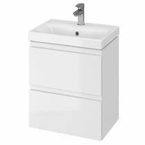 Тумба с раковиной Cersanit Moduo Slim СЕТ B02 50 см белый, фото №1