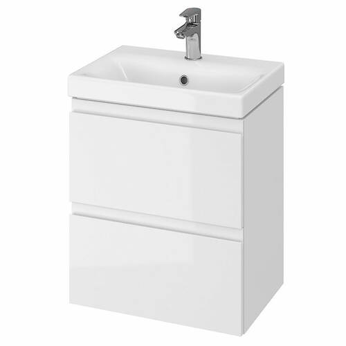 Тумба з раковиною Cersanit Moduo Slim СЕТ B02 50 см білий, фото 1