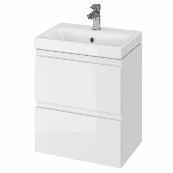 Тумба з раковиною Cersanit Moduo Slim СЕТ B02 50 см білий, фото 1
