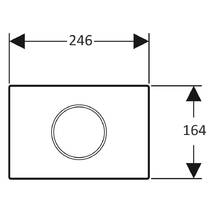 Клавіша змиву Geberit Sigma10 115.907.KJ.6 електронна, білий/хром, фото №3