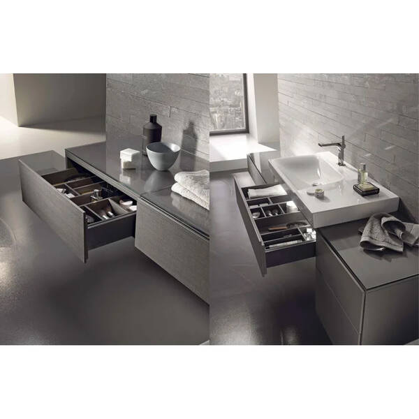Тумба для раковини Geberit Xeno2 500.506.43.1 підвісна 60 см сірий, фото 6