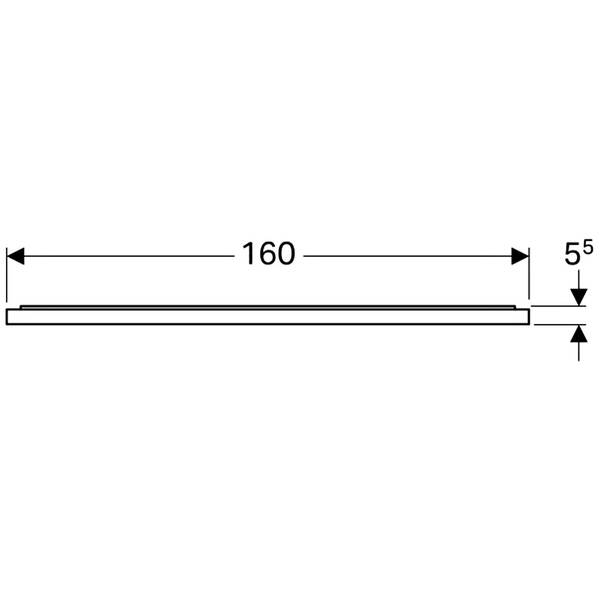 Зеркало Geberit Xeno2 500.204.00.1 с LED-подсветкой 1600х710 мм, фото 2