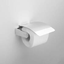 Тримач для туалетного паперу Am.Pm Inspire A50341400 з кришкою хром, фото №3
